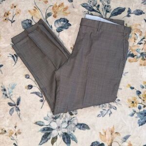 Solemare Maus & Hoffman Wool Dress Pants - Light Blue Pattern 38